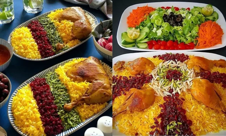 مدل های تزیین زرشک پلو با مرغ مجلسی
