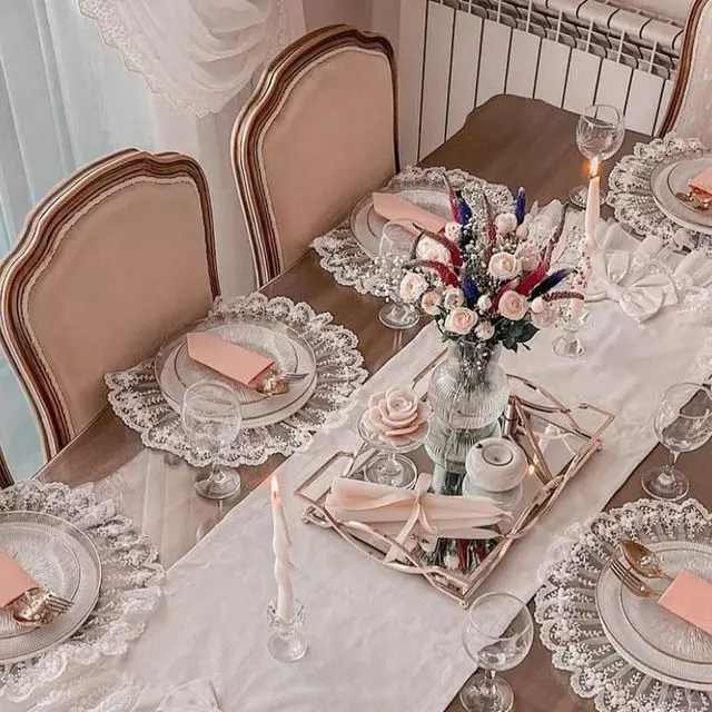 مدل چیدمان میز ناهار خوری عروس 16 مدل چیدمان میز ناهار خوری عروس 16