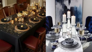 مدل چیدمان میز ناهار خوری عروس