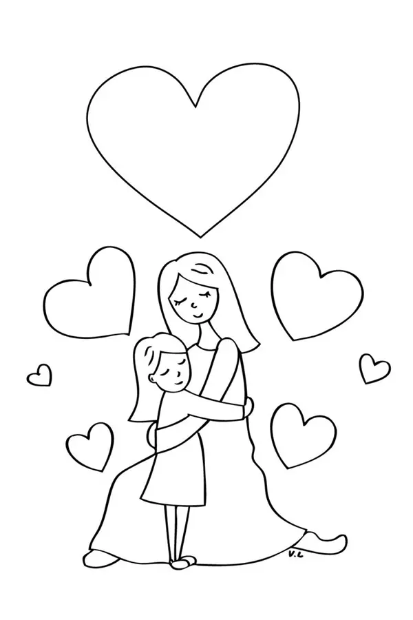 نقاشی برای روز مادر 11