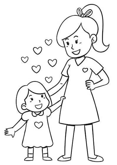 نقاشی برای روز مادر 16
