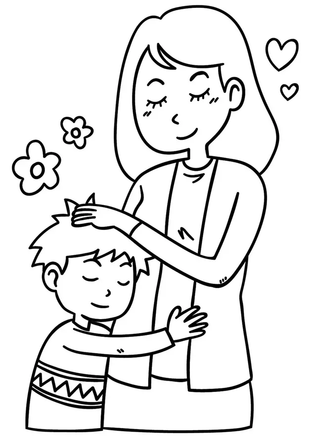 نقاشی برای روز مادر 6
