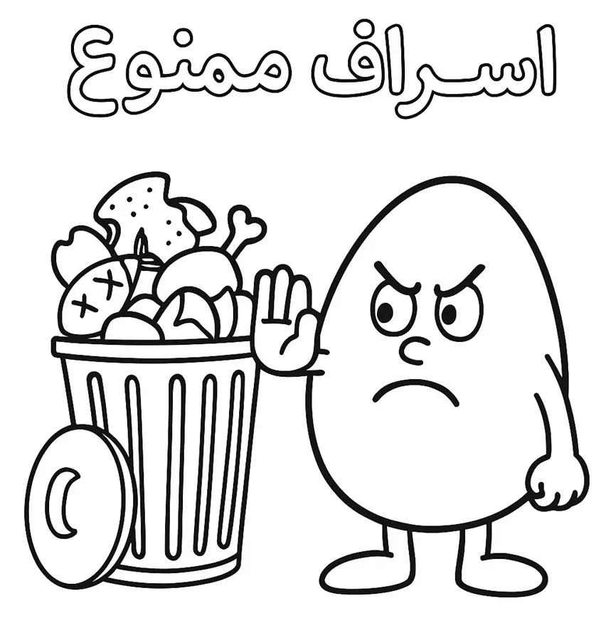 نقاشی در مورد بخورید و بیاشامید اما اسراف نکنید 7