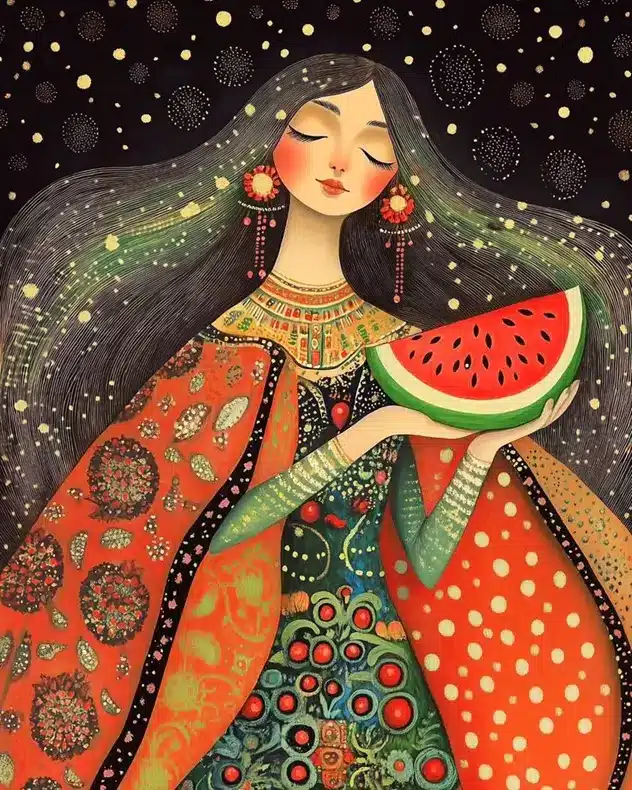 نقاشی شب یلدا 1