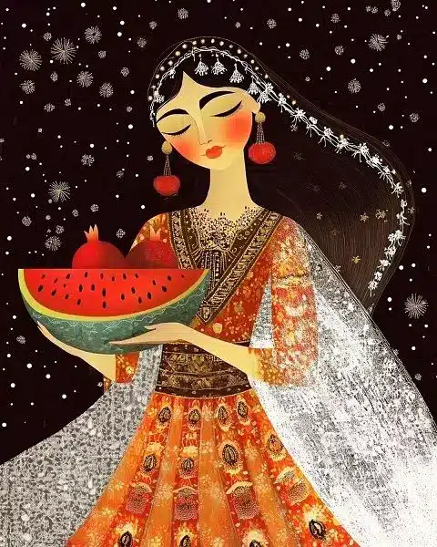 نقاشی شب یلدا 10
