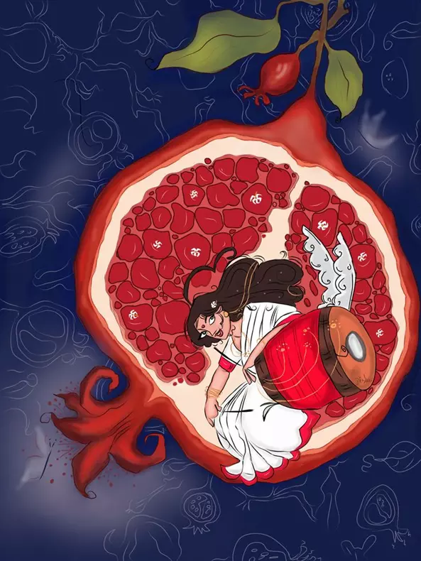 نقاشی شب یلدا 19