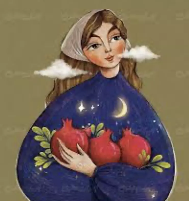 نقاشی شب یلدا 7