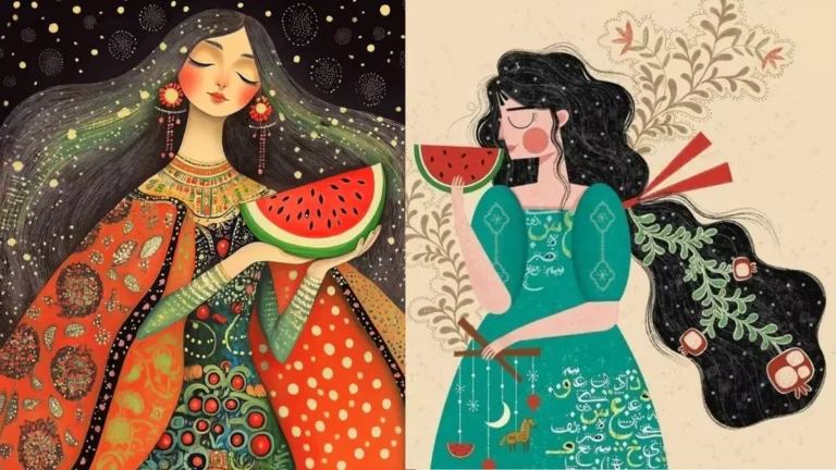 نقاشی شب یلدا