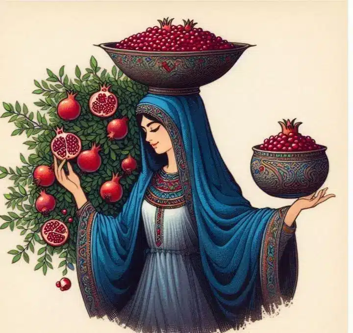 نقاشی شب یلدا 9