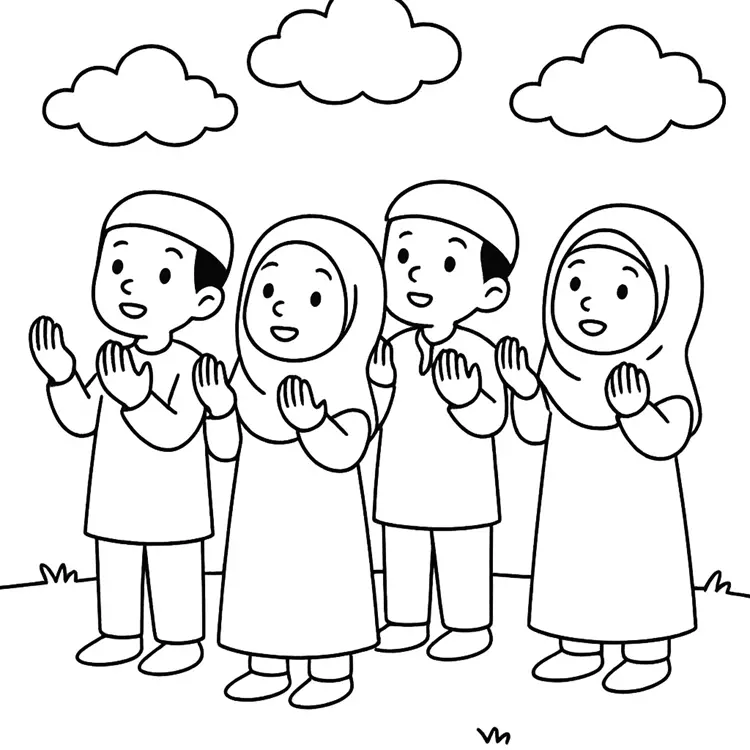 نقاشی نماز باران 4