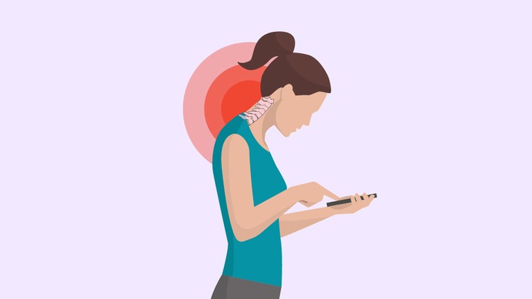 پایین نگه داشتن سر هنگام نگاه کردن به گوشی