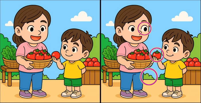 tomato-sol-1769750392354 چالش تست بینایی: اگر تیزبین هستید، ۳ تفاوت این عکس را در ۴۵ ثانیه پیدا کنید!
