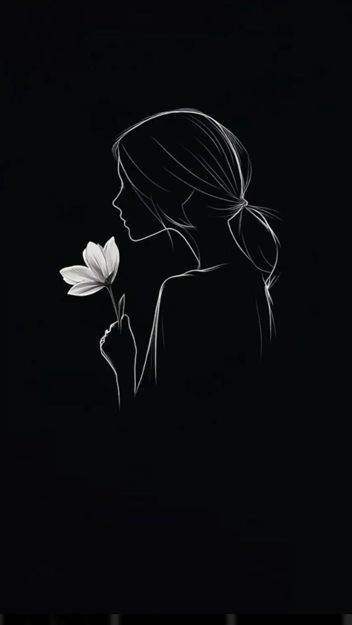 تصویر زمینه دخترانه کیوت مشکی