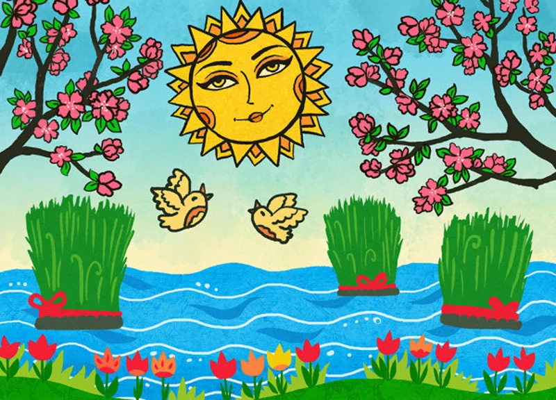 نقاشی سیزده به در 14