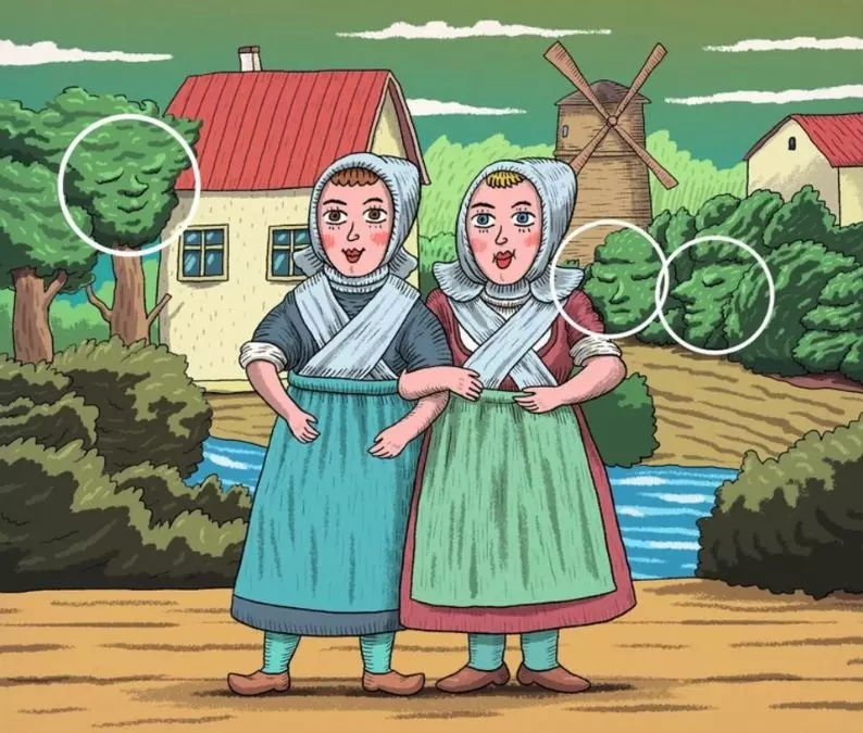 hidden-faces-optical-illusion-answer-1769271215312 آیا جزو ۱ درصد افراد تیزبین هستید؟ ۳ چهره پنهان را در ۳۰ ثانیه پیدا کنید!