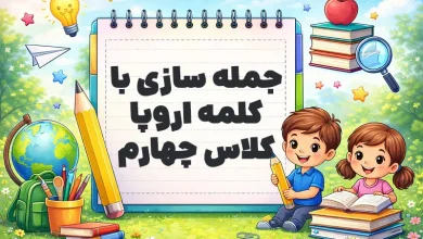 جمله سازی با کلمه اروپا کلاس چهارم
