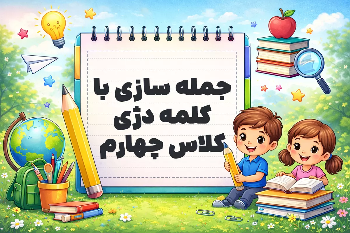جمله سازی با کلمه دژی کلاس چهارم