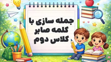 جمله سازی با کلمه صابر کلاس دوم