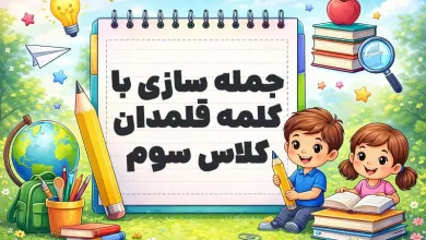 جمله سازی با کلمه قلمدان کلاس سوم