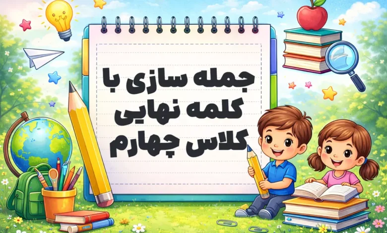 جمله سازی با کلمه نهایی کلاس چهارم