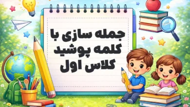 جمله سازی با کلمه پوشید کلاس اول
