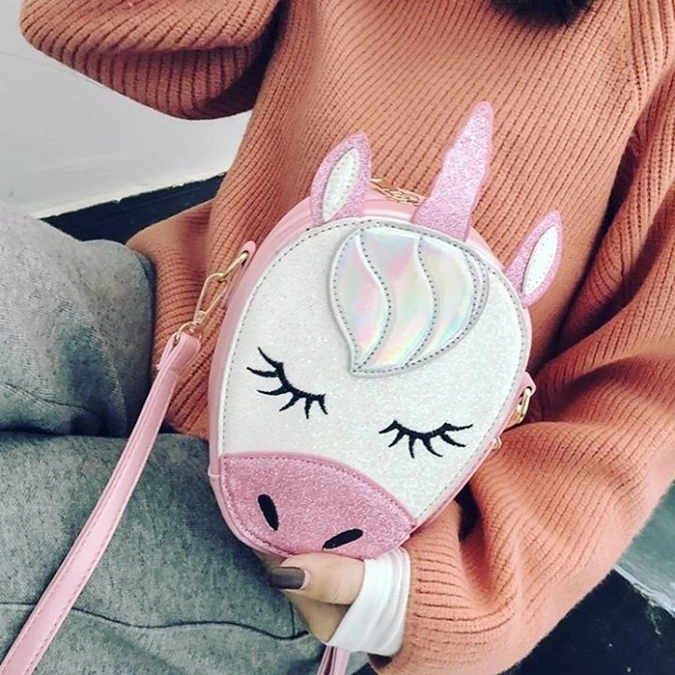 مدل کیف دوشی یونیکورن اکلیلی 17
