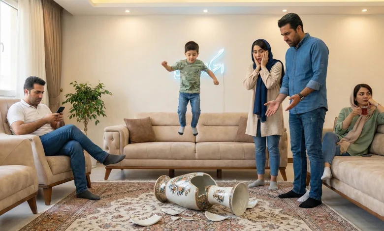 وقتی بچه فامیل شلوغ می‌کند، چطور مودبانه تذکر بدهیم؟