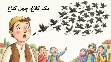 یک کلاغ چهل کلاغ یعنی چه کلاس دوم