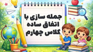 جمله سازی با اتفاق ساده کلاس چهارم