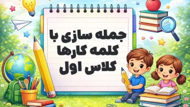 جمله سازی با کلمه کارها کلاس اول