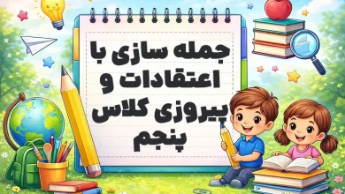 جمله سازی با اعتقادات و پیروزی کلاس پنجم