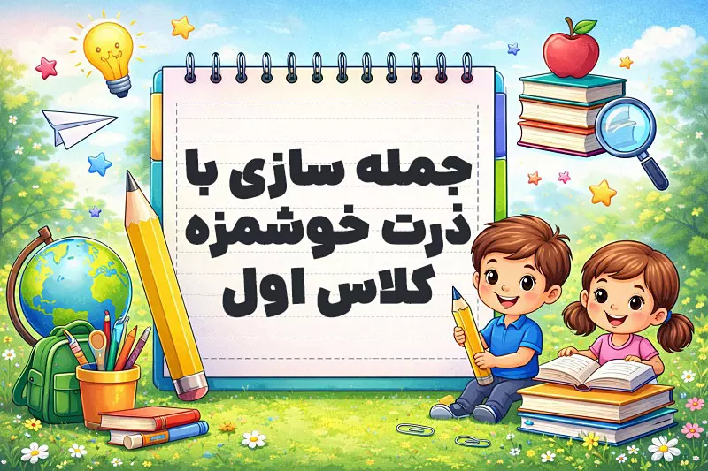 جمله سازی با ذرت خوشمزه کلاس اول