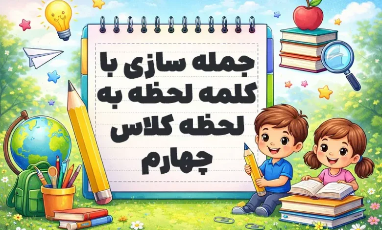 جمله سازی با کلمه لحظه به لحظه کلاس چهارم