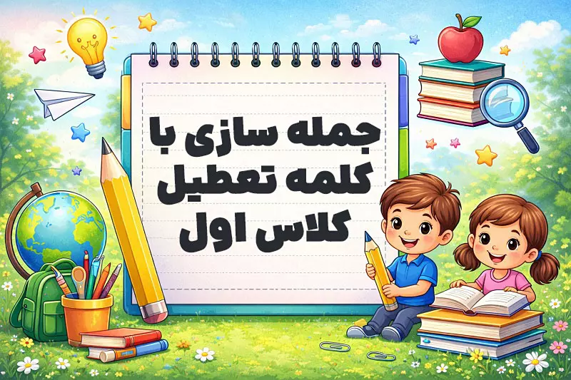 جمله سازی با کلمه تعطیل کلاس اول