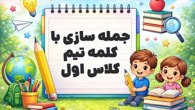 جمله سازی با کلمه تیم کلاس اول