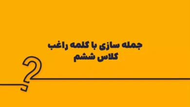 جمله سازی با کلمه راغب کلاس ششم