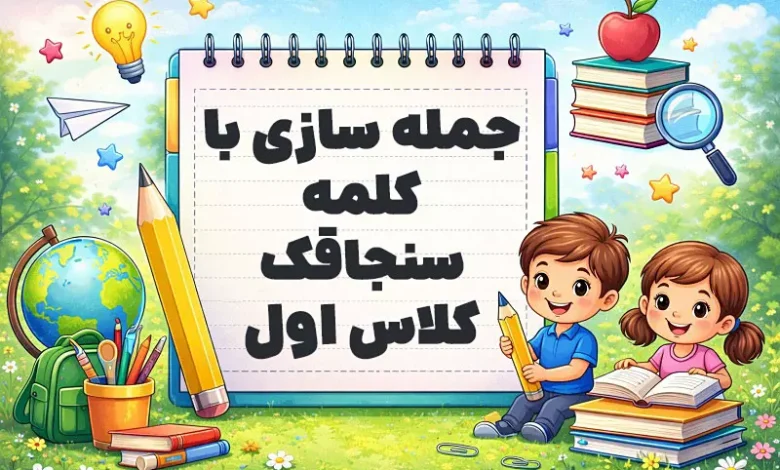 جمله سازی با کلمه سنجاقک کلاس اول