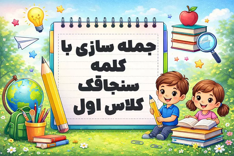 جمله سازی با کلمه سنجاقک کلاس اول