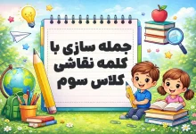جمله سازی با کلمه نقاشی کلاس سوم