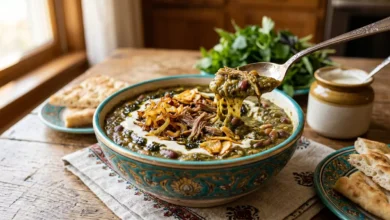 طرز تهیه آش شله قلمکار سنتی برای ۴ نفر؛ راز کشدار شدن و طعم اصیل