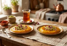 طرز تهیه حلوا برای دو نفر؛ فوت و فن حلوای زعفرانی لطیف و مجلسی