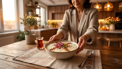 طرز تهیه شیر برنج برای ۴ نفر (با خامه و بدون خامه) مجلسی