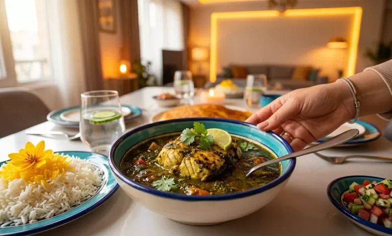 طرز تهیه قلیه ماهی برای ۴ نفر