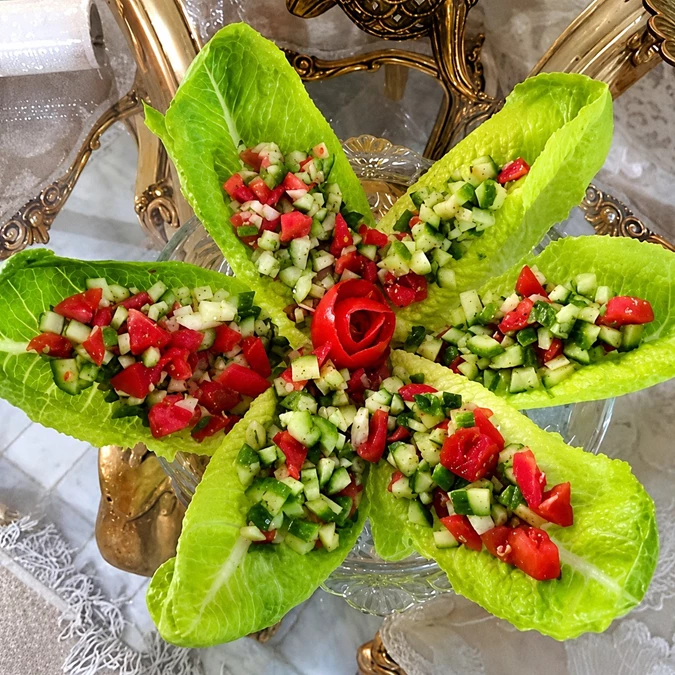تزیین سالاد شیرازی 10