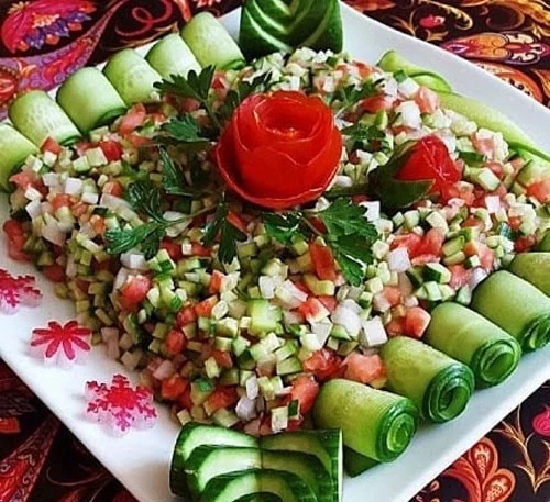 تزیین سالاد شیرازی 11