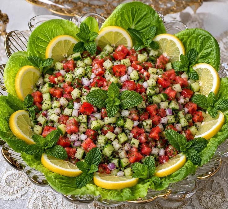 تزیین سالاد شیرازی 3