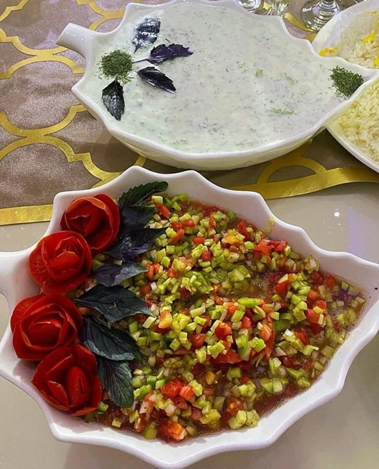 تزیین سالاد شیرازی 4