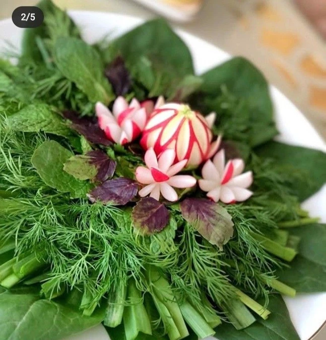 تزیین سبزی خوردن 2 تزیین سبزی خوردن 2