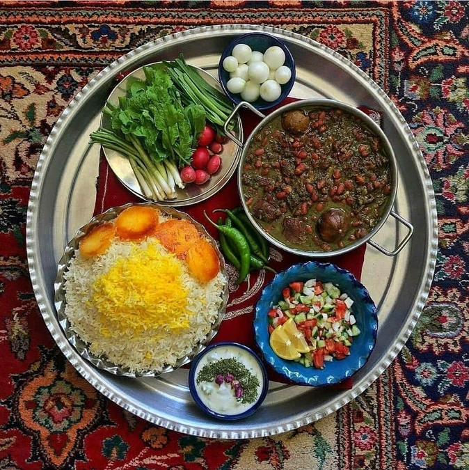 تزیین قورمه سبزی 11