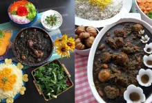 تزیین قورمه سبزی